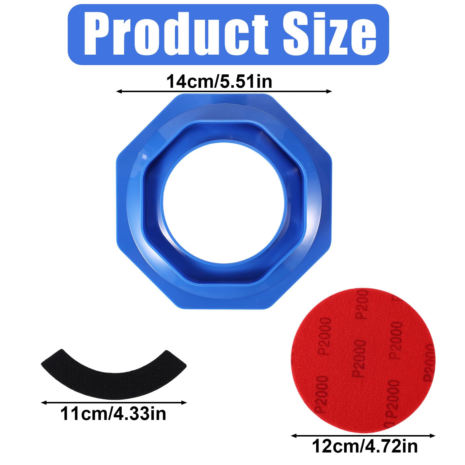2pz Supporto Carta Vetrata Bowling, Supporto Universale Pad Lucidatura con Carta Vetrata a Spugna & Strumento Manutenzione Superficie Gancio Anello per Esposizione Palline Bowling Sportivo