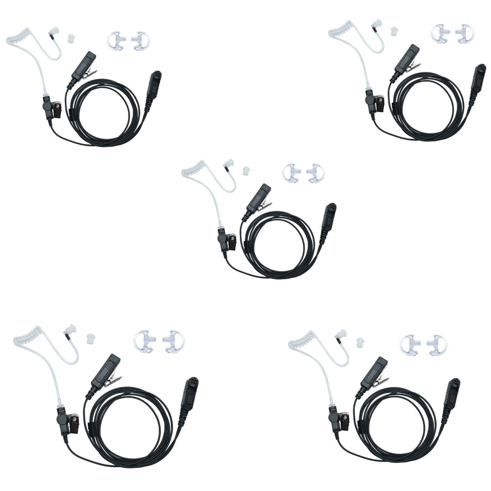 XPR3300e Earpiece, 2 Wire Surveillance Security Acoustic Tube Eeapiece - View #10
