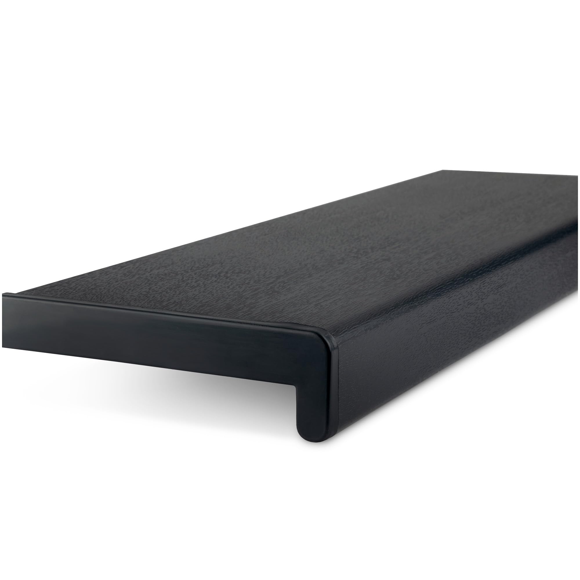 TJ davanzale interno grafite 35 x 150 cm/davanzale in plastica con chiusura laterale/davanzali per finestre/davanzali interni su misura PVC/davanzale per finestra