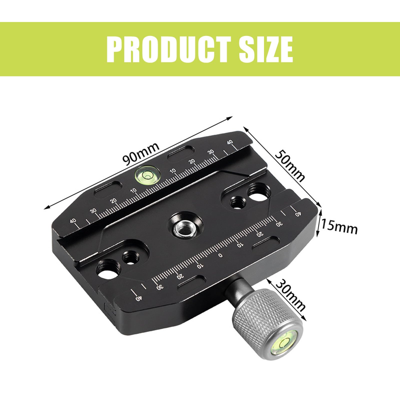 Pince à changement rapide de 90 mm pour Arca-Swiss, QR-90N Quick Release Plate Clamp, pince en métal, plaque à dégagement rapide, trépied universel