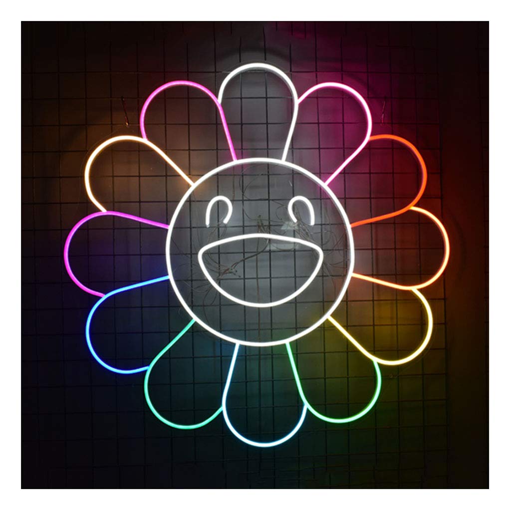 Amazon.co.jp: ネオンサインライトひまわり形ネオンサイン