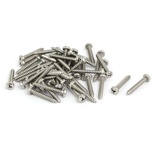 IIVVERR M2.0.354x0.748 in 304 Acero Inoxidable Tipo Y Cabeza de Sartén Tornillo Autoperforante 50pcs (M2.0.354x0.748 in 304 Acero Inoxidable Tipo Y