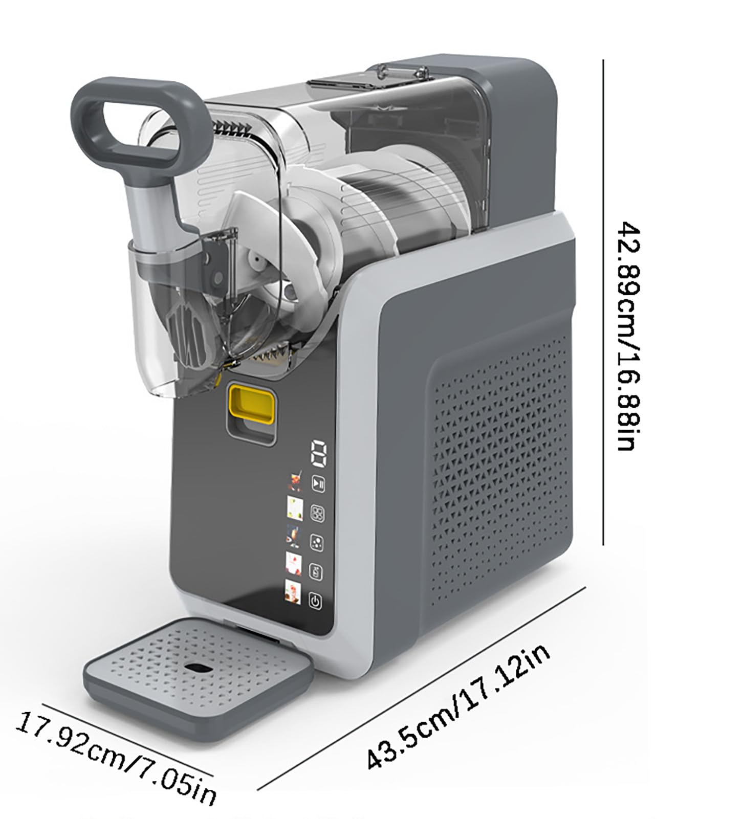 Máquina Comercial De Granizina Uso Doméstico: Fabricante Bebidas Congeladas Con Enfriamiento Rápido, Limpieza Automática, 2l 5 Programas Preestablecidos Para Batidos, Batid(Size:220V-240V,Color:Black)