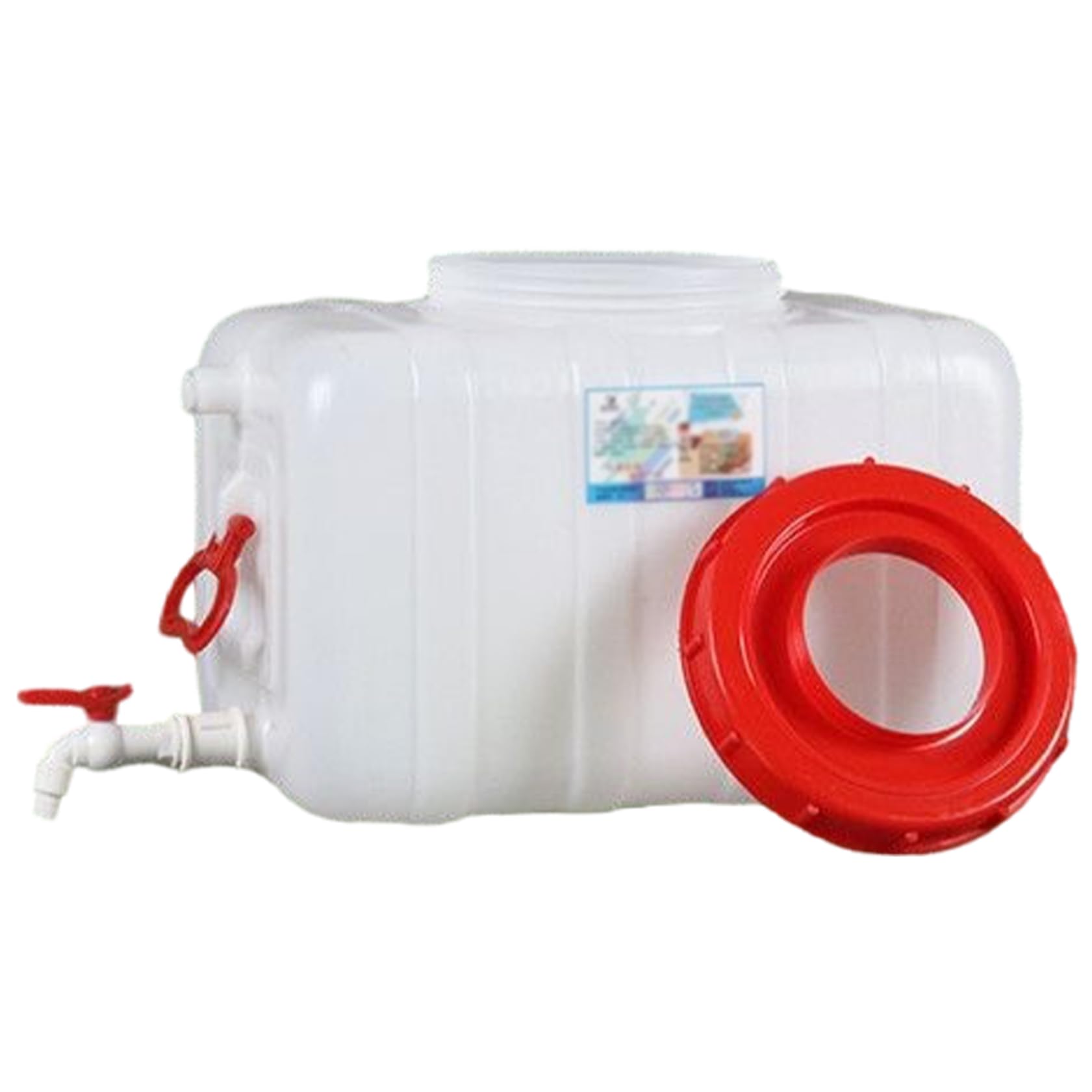 25L Water Tank Container with Spigot HDPE Handle Swivel Cap for Camping Gardening