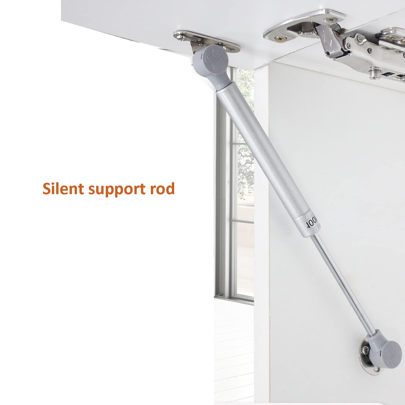 Ammortizzatori pneumatici per porte e porte schermate, 10,2 kg/100 N, cerniere di supporto idraulico ribaltabile, meccanismo di chiusura resistente