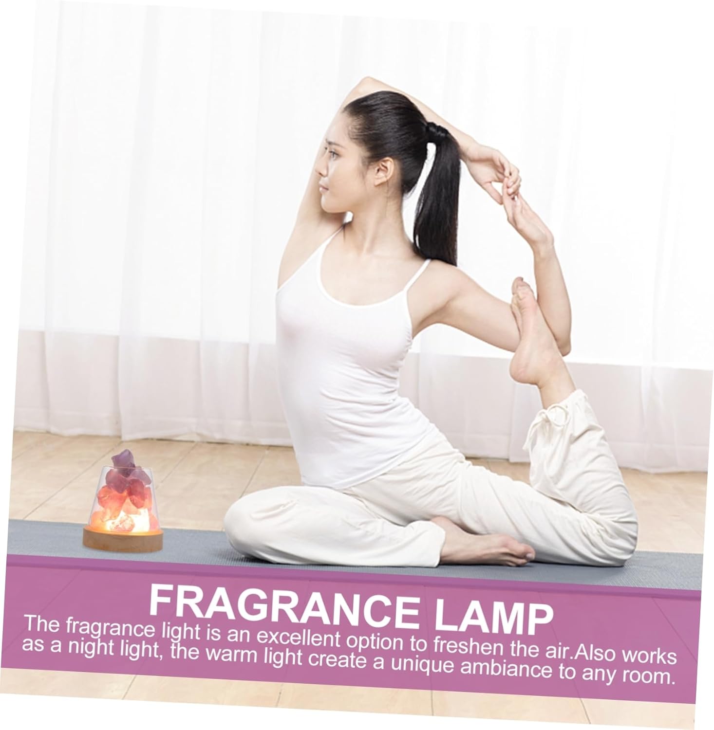 Essential Oil Crystal Stone Home Fragrance Lamp Diffuser Hotel Scent Diffuser Relaxing Night Light