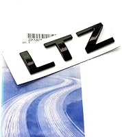 Vista 1 de Yoaoo 1 emblema de placa de identificación de letra LTZ negra OEM 2008-2015 compatible con Silverado Yukon Sierra brillante