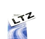 Yoaoo 1x OEM Black LTZ Letter Nameplate Emblem Badge 2008-2015 Compatible with Silverado Yukon Sierra Glossy