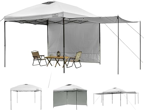 Miniatura 12 de KAMPKEEPER Toldo Desplegable Fácil de 10x10 con Paredes Laterales, Refugio de Sombra Instantáneo para Exteriores con Paredes de Protección Solar