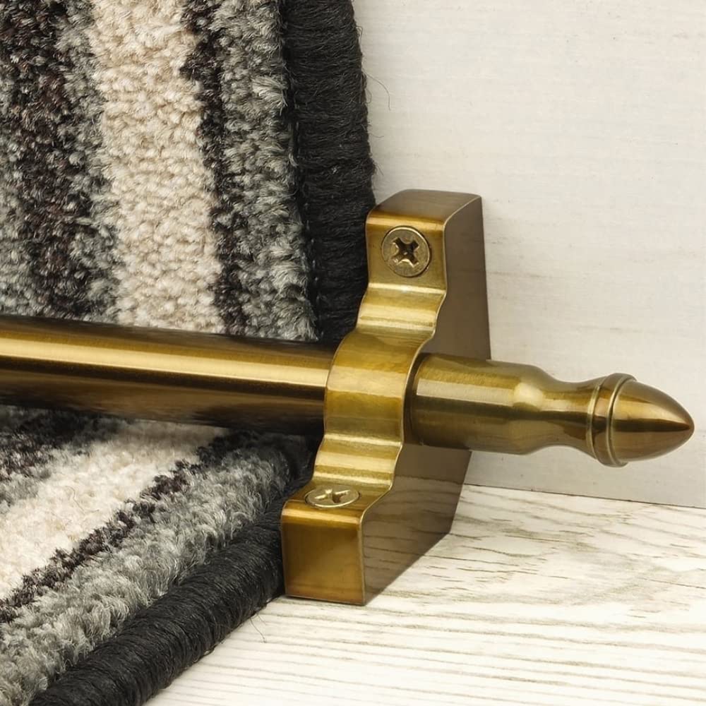 eXtreme Homepride Stair Rod for Carpet Runner - Durable, Lightweight, and Affordable Stair Carpet Rod - 700mm Long Hollow Stair Rod, Bronze — image 1