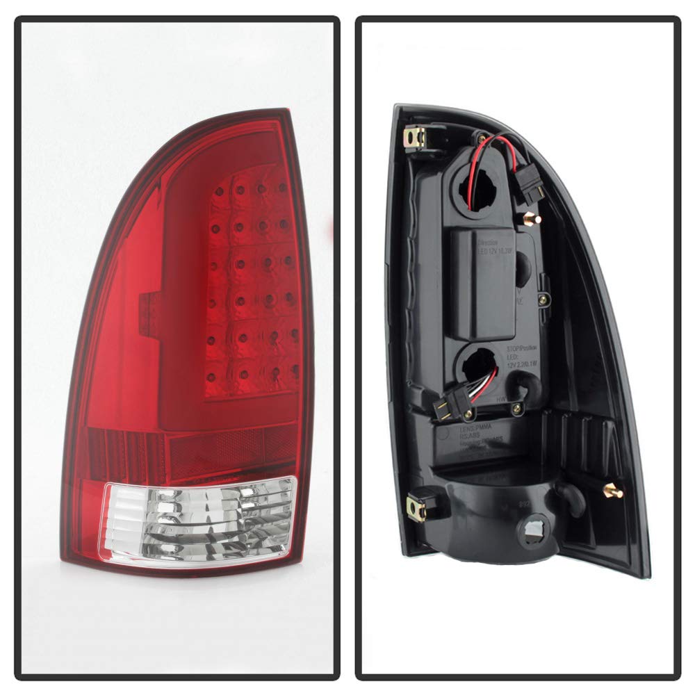 Amazon.com: ACANII - For 2005-2015 Toyota Tacoma Red Lens LED Tube