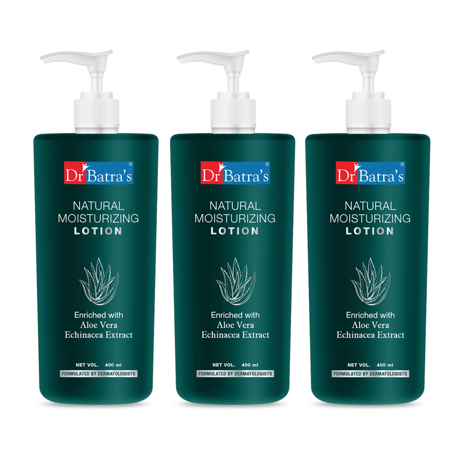 Dr Batra's Natural Moisturizing Lotion Enriched With Echinacea & Aloe vera - 400 ml Pack Of 3-picture-11