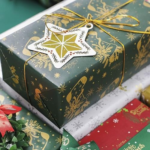 Miniatura 6 de 2 rollos de cuerda metálica de oropel para colgar adornos de Navidad, decoración, manualidades y envoltura de regalos, 0.059 pulgadas (plateado)