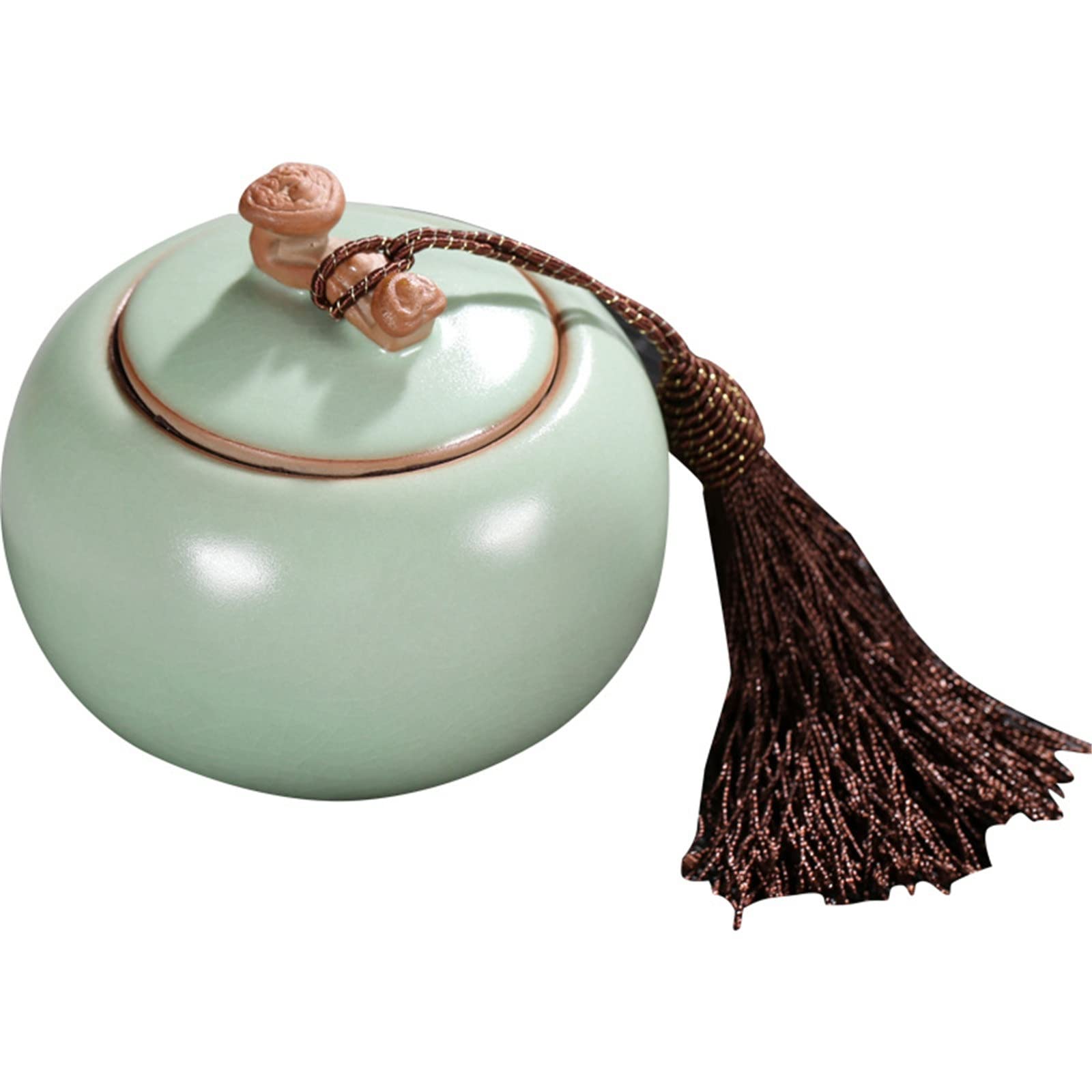 FZYOZZDPASL Ceramic Tea Canister Tea Caddy Ceramic Jar Storage Small Household Box for Coffee, Spices