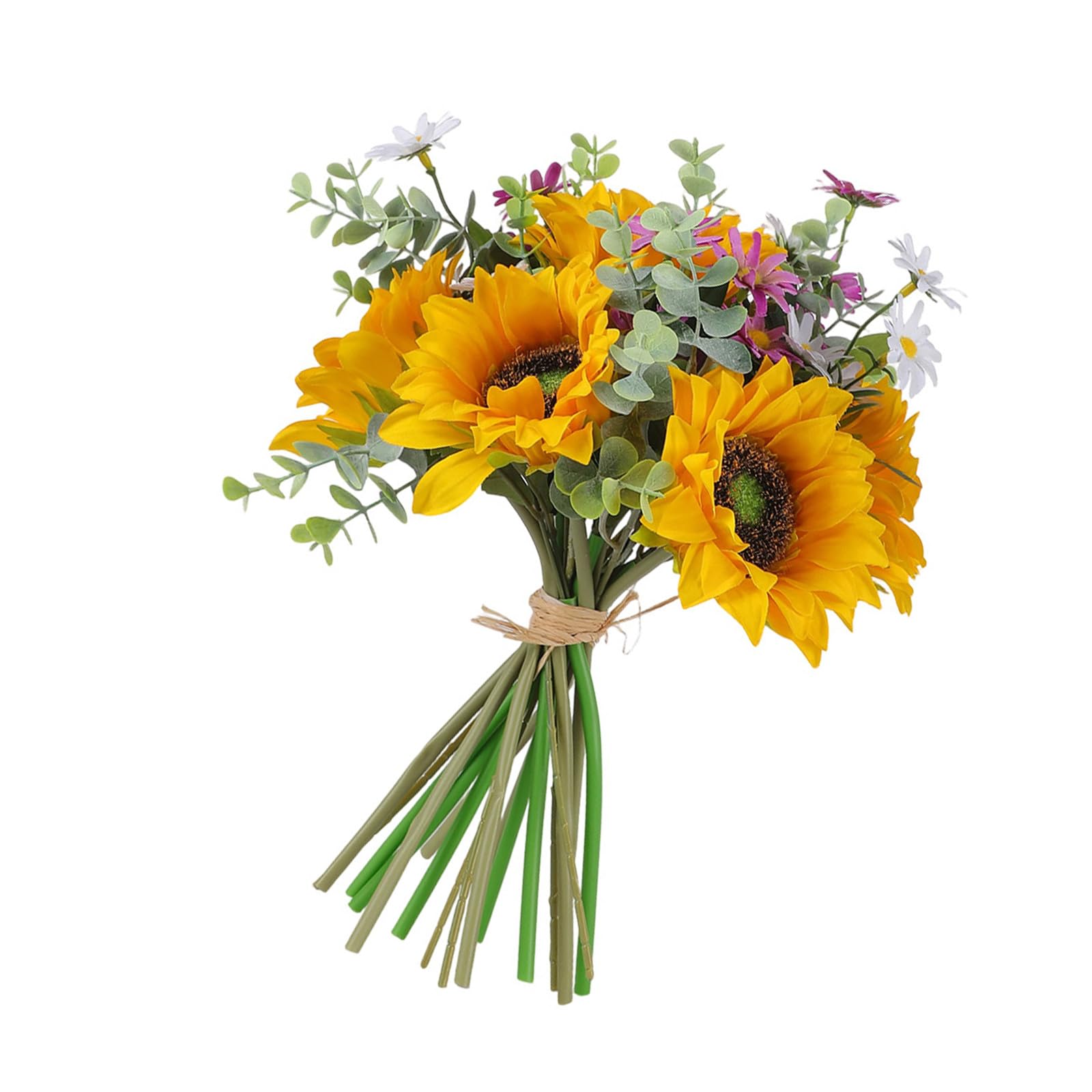 HDOYTXXM Realistic Artificial Sun Flower Bridal Bouquet Wedding Handheld for Outdoor Wedding Ceremony Photography Props Bridal Sun for Ceremony