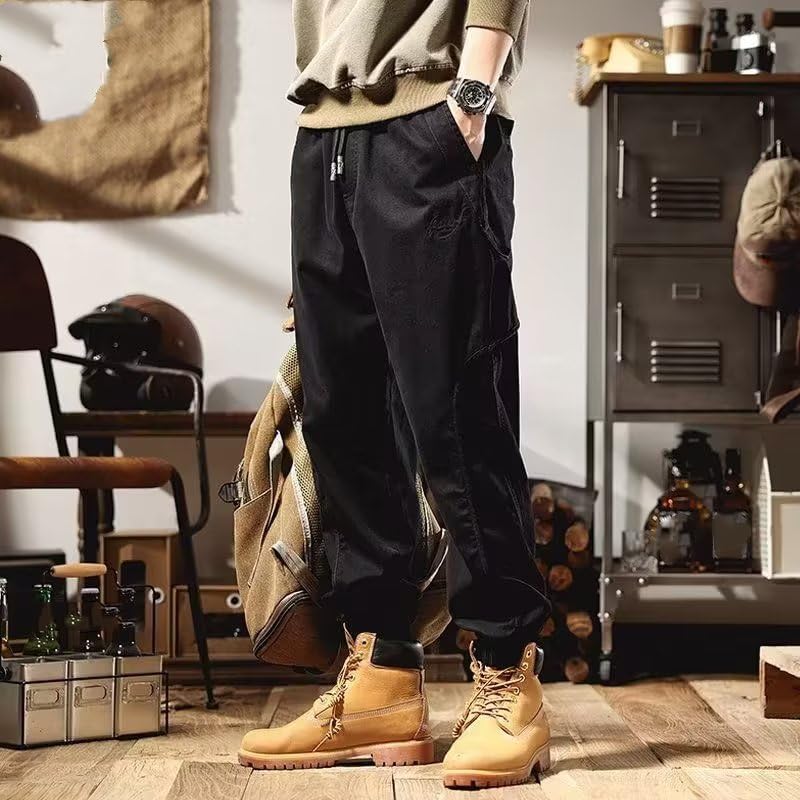 Spring and Autumn Casual Trousers Overalls Cargo Pants for Men3