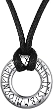 FaithHeart Viking Claddagh Necklace 316L Stainless Steel Irish Amulet Pendant