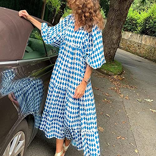 Robe imprimée bohème ample masquant les formes avec style et confort