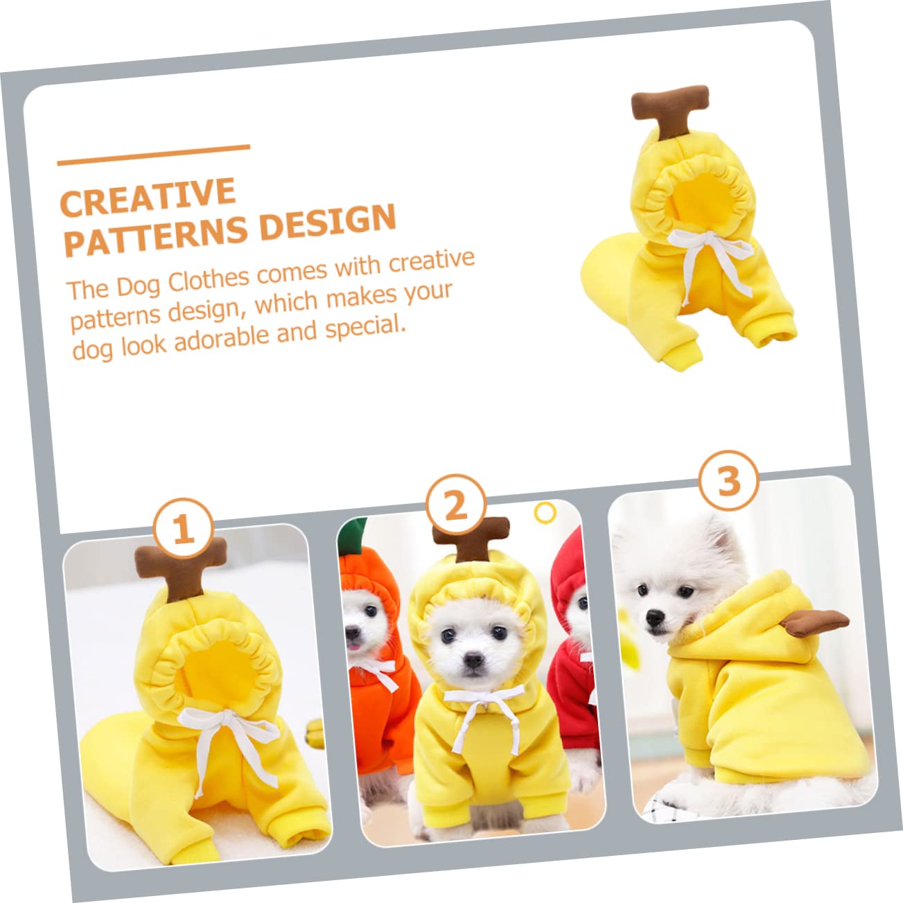 Beavorty 3 Pezzi Adorabile Cucciolo Maglione-maglietta Caldo Vestiti Per Cani Per Cane Autunno Abbigliamento
