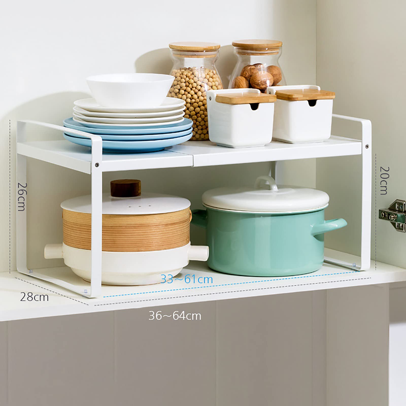 食器　収納　ラック　棚 Amazon｜食器収納ラック スライド式 調味料ラック 収納ラック