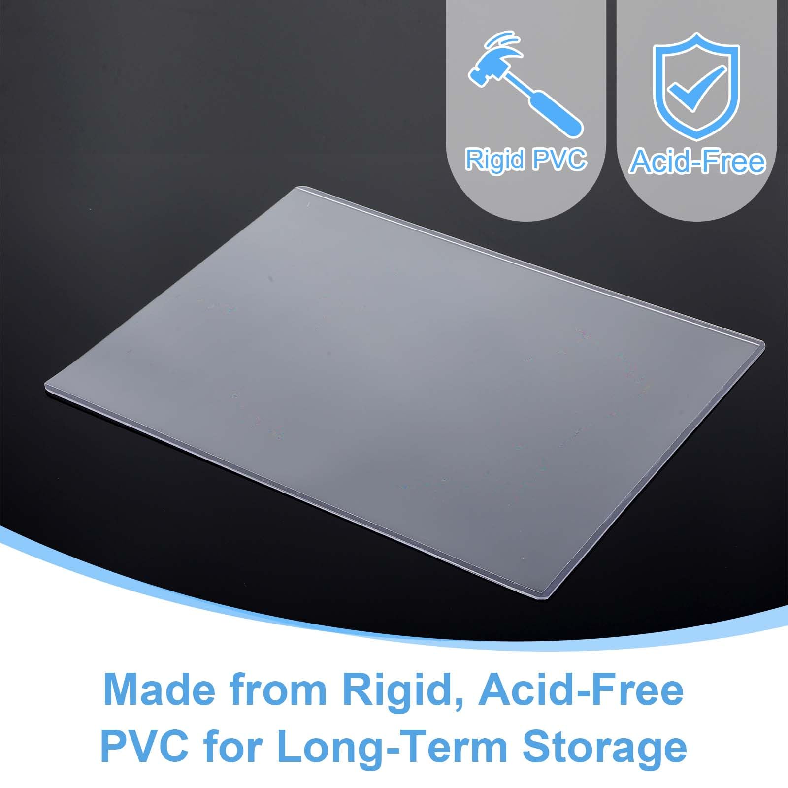 12 Pcs Current Comic Book Top Loaders, Hard Plastic Photo Holders, Protector Hard Case Sleeve, Clear Photo Top loaders, Toploader Holder for Autograph Pictures, Photographs, Prints, Arts, 8.5"x 11" IN