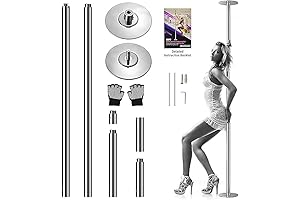 SereneLife Fitness Poles for Home: Professional Dancing Pole Mat