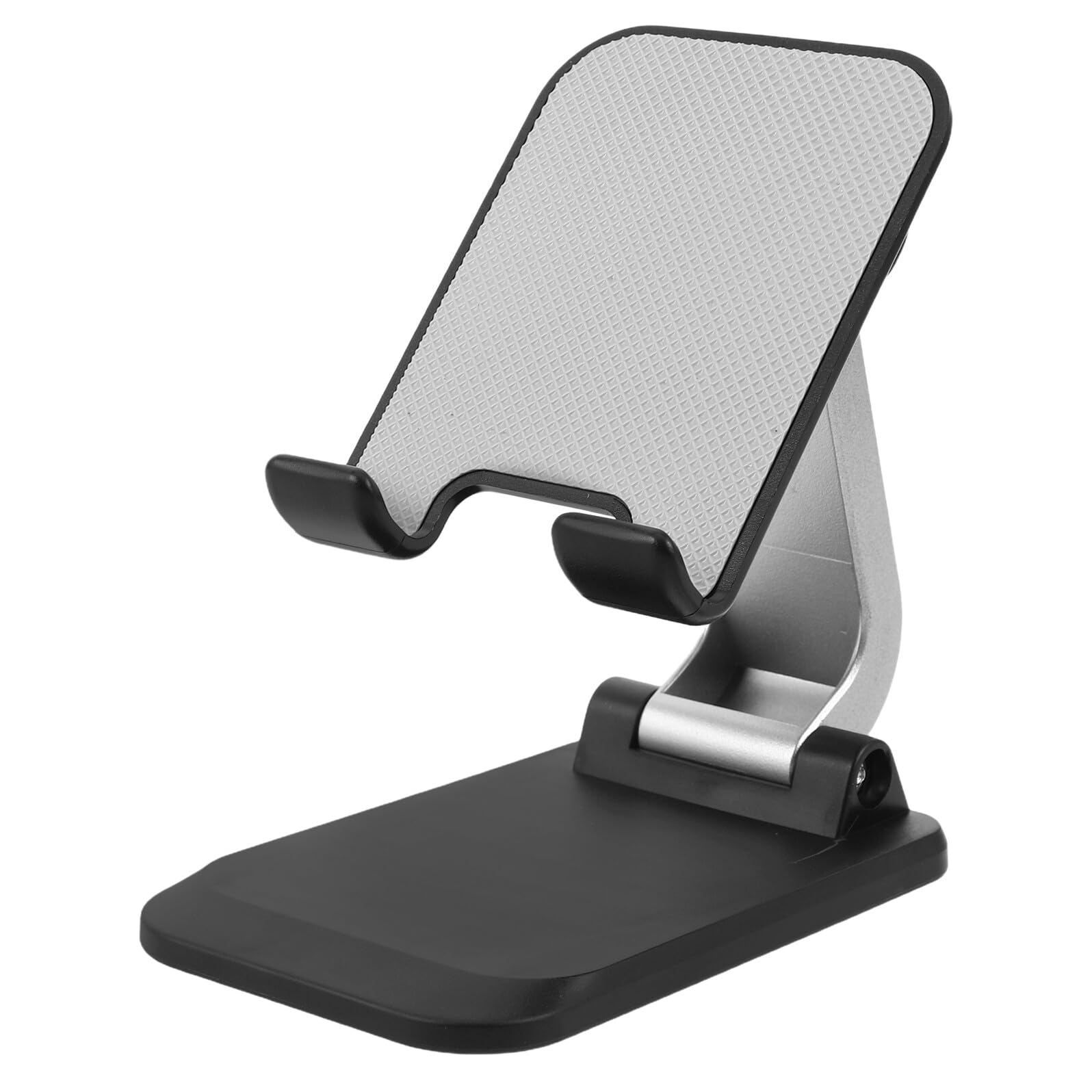 4 Piezas Soporte de Escritorio para Teléfono Móvil y Tableta de Aleación de Aluminio, Plegable y Ajustable, Base Antideslizante, Soporte Compacto para Oficina, Hogar y Viaje, Color