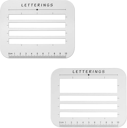 Plantilla de caligrafía y regla - 2 piezas de dirección y guía de sobre ayuda a escribir líneas rectas para caligrafía invitaciones de boda e