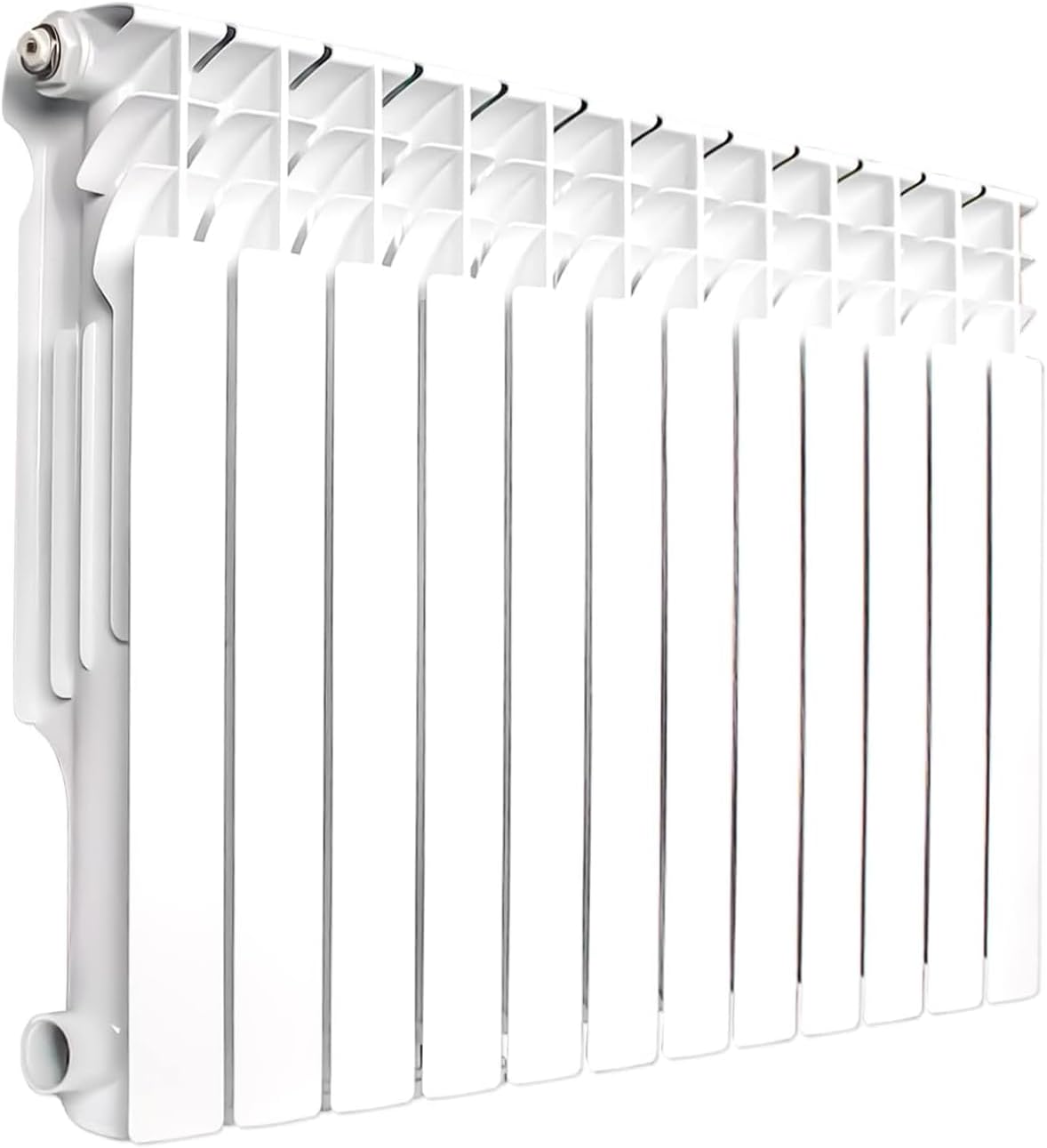 Calefactor Eléctrico de Radiador de 12 Paneles Montado en Pared