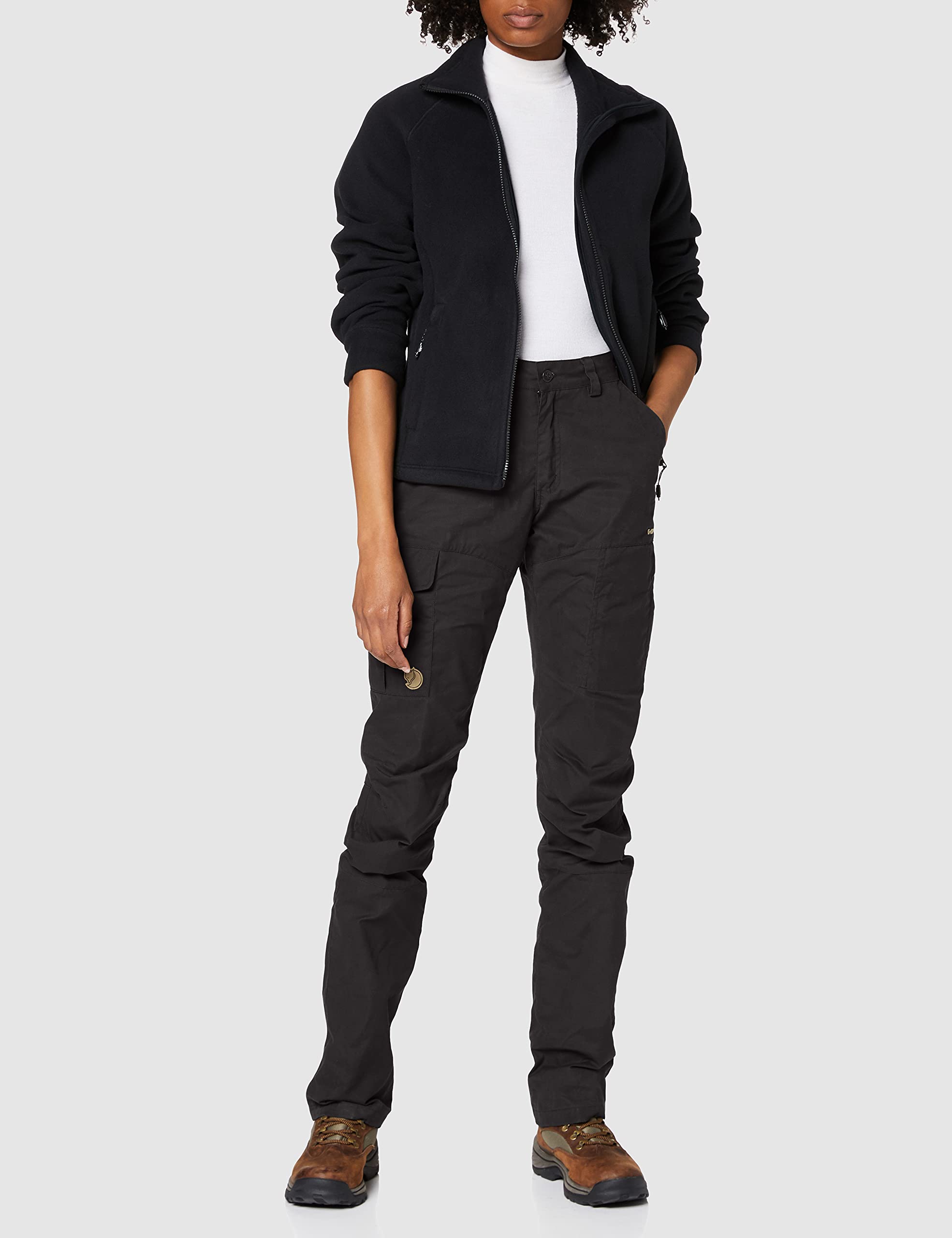 Fjällräven DA Karla Pro Trousers Curved Damen Trekkinghose ungefüttert Wanderhose dark navy NEU blau