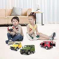 Vista 7 de RASTAR Land Rover Defender RC Car, 1/14 Land Rover modelo de juguete a control remoto, regalos para papá