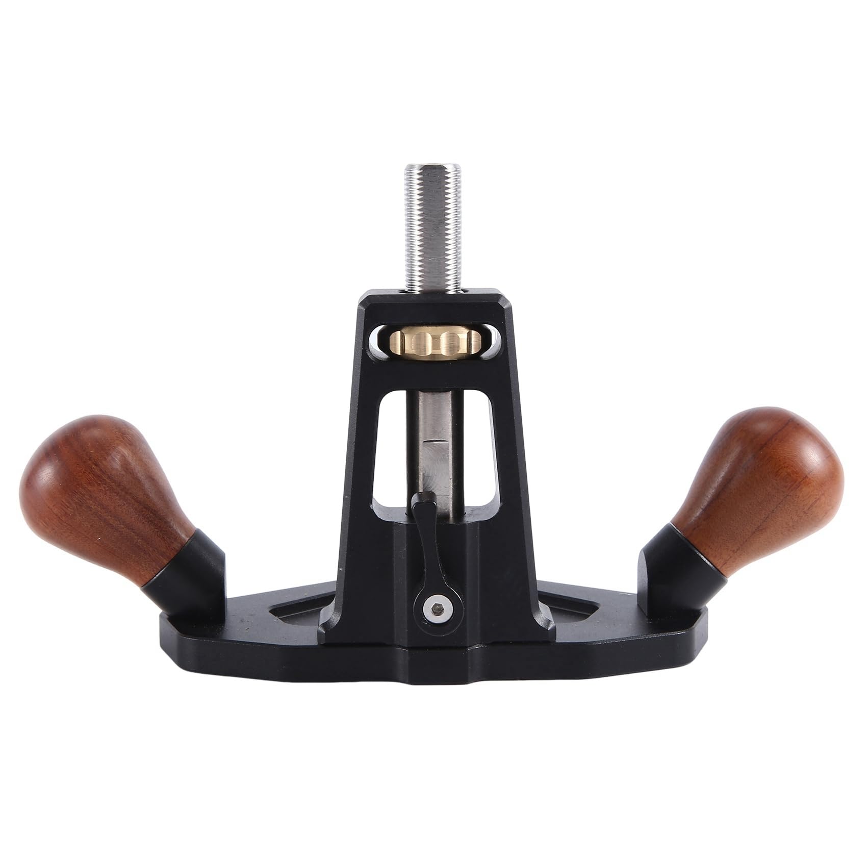 Râpe routeur avec bouton de réglage – Travail du bois, outil manuel pour nettoyer le dessous de plancher, rainurage manuel, coupe des bords, rabot plat, , noir.