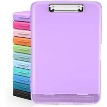 Sooez Clipboards with Storage, High Capacity Clip Boards 8.5x11 with Storage, Heavy Duty Nursing Clipboard Folder, Plastic Clipboard with Pen Holder for Women Teachers Work, School & Office Supplies