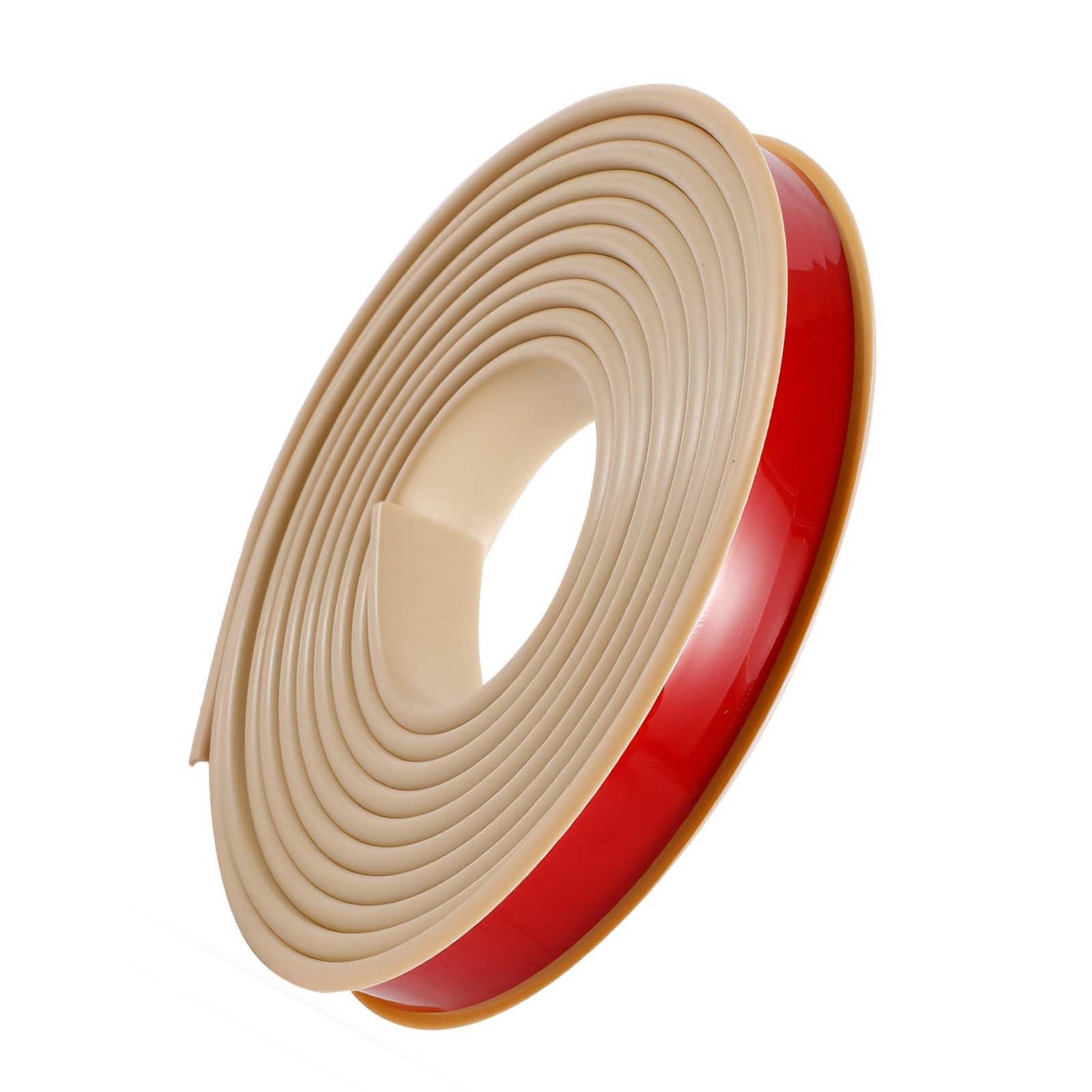 U-Shape Flexible Furniture Edge Banding, 10m U-Shape Flexible Self-Adhesive TPE Edge Banding Wood Waterproof(Khaki,Inner Width 32mm)
