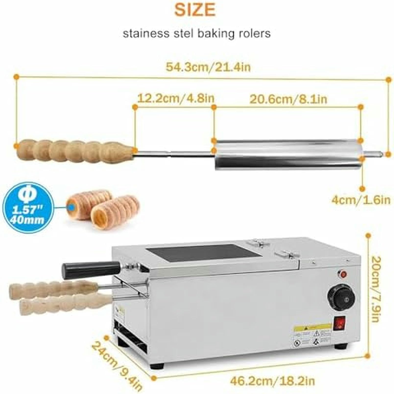 Horno De Chimenea Comercial, Eléctrico, Ideal para Bares, Panaderías Y Pastelerías.