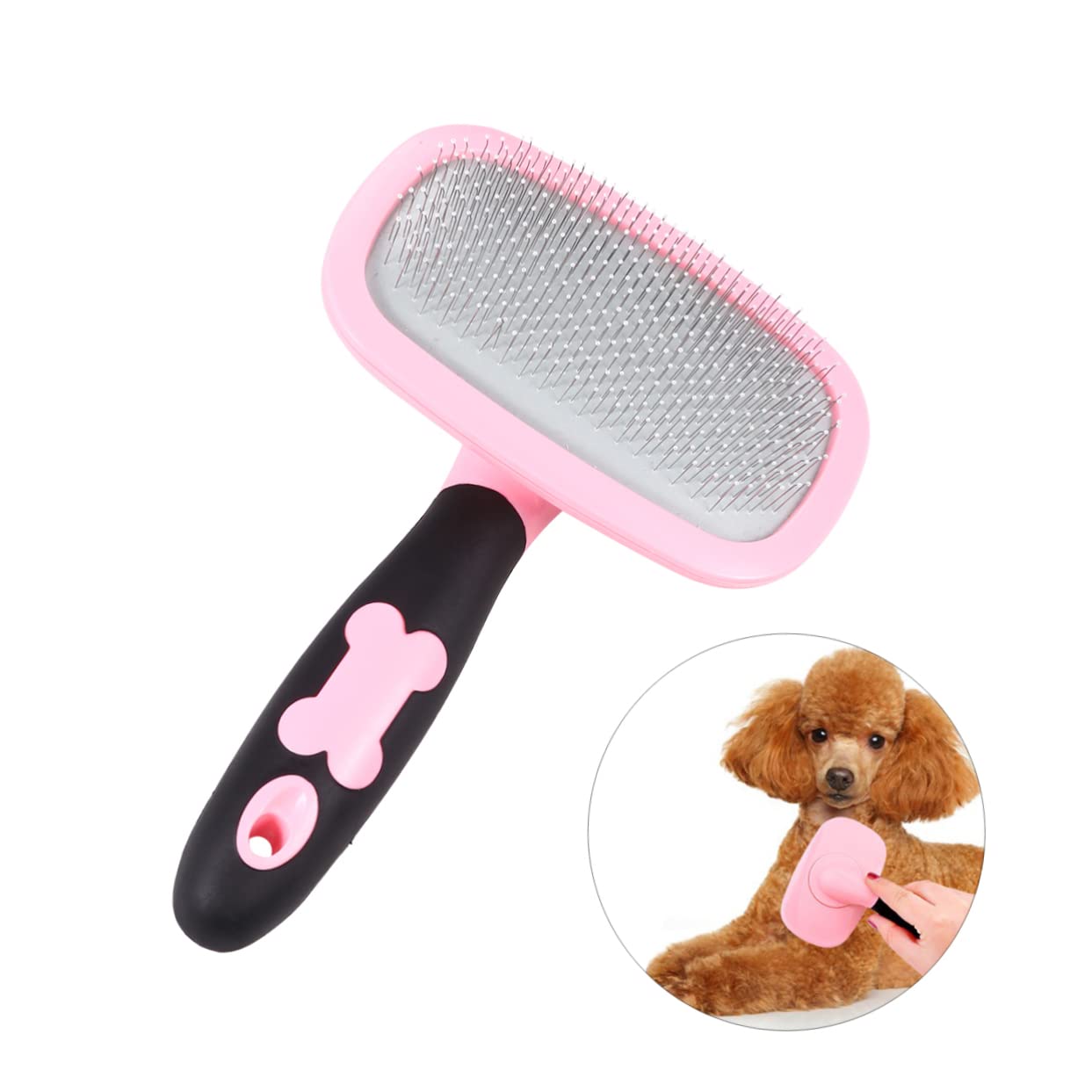 POPETPOP 3stücke Rotierender Für Haustiere Pet Grooming Kamm Groß Mit Punkten Entfernt Verfilzungen Schmutz Und Unterwolle Ergonomisches Design Für Hunde Und Katzen