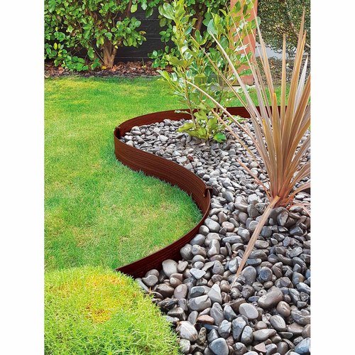 Bordatura In Plastica Per Giardino, Bordura Per Prato E Aiuole Bordura Per Vialetti Da Giardino 10 Pannelli Di Recinzione 5 6 M Marrone 87420567