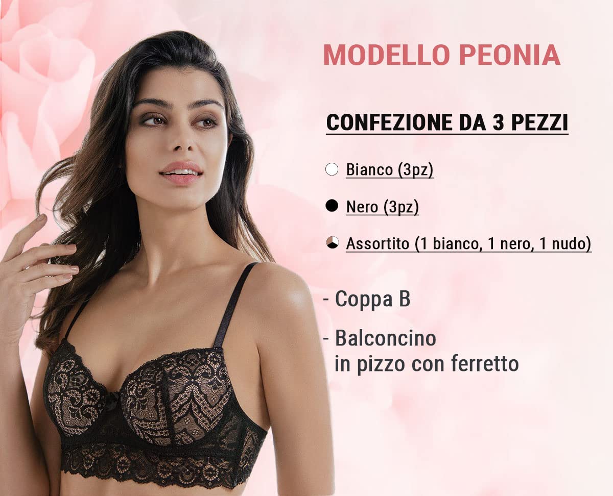 Sujetador Mujer de Encaje Pack de 3