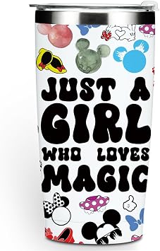 Inspired Cartoon Mouse Tumbler, Magic Mouse Lovers Coffee Mug Animal Lovers Gifts for Women Girls Friends Friendship Birthday Christmas 20 oz Stainless Steel Travel Thermos Insulated Cup