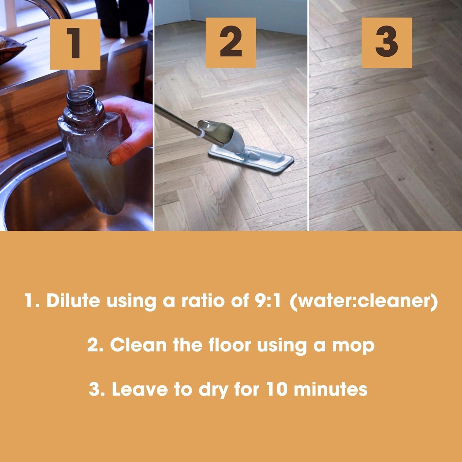 Furniture Clinic Wood Floor Cleaner - Voor Alle Houten Vloeren - 500ML