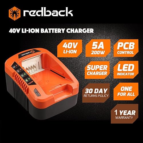 Miniatura 9 de Redback Soplador de hojas al vacío alimentado por batería para limpiar pequeños desechos de jardín, aspiradora inalámbrica de césped con potente