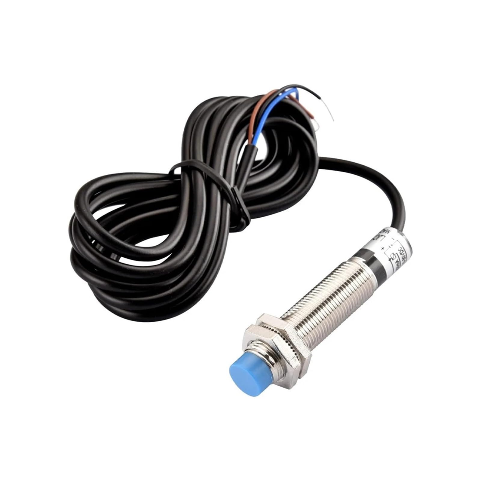 IEUMJNAT LJC12A3-5 M12 Capacitive Proximity Sensor Switch NPN/PNP Output NO/NC Waterproof 5mm Sensing Distance