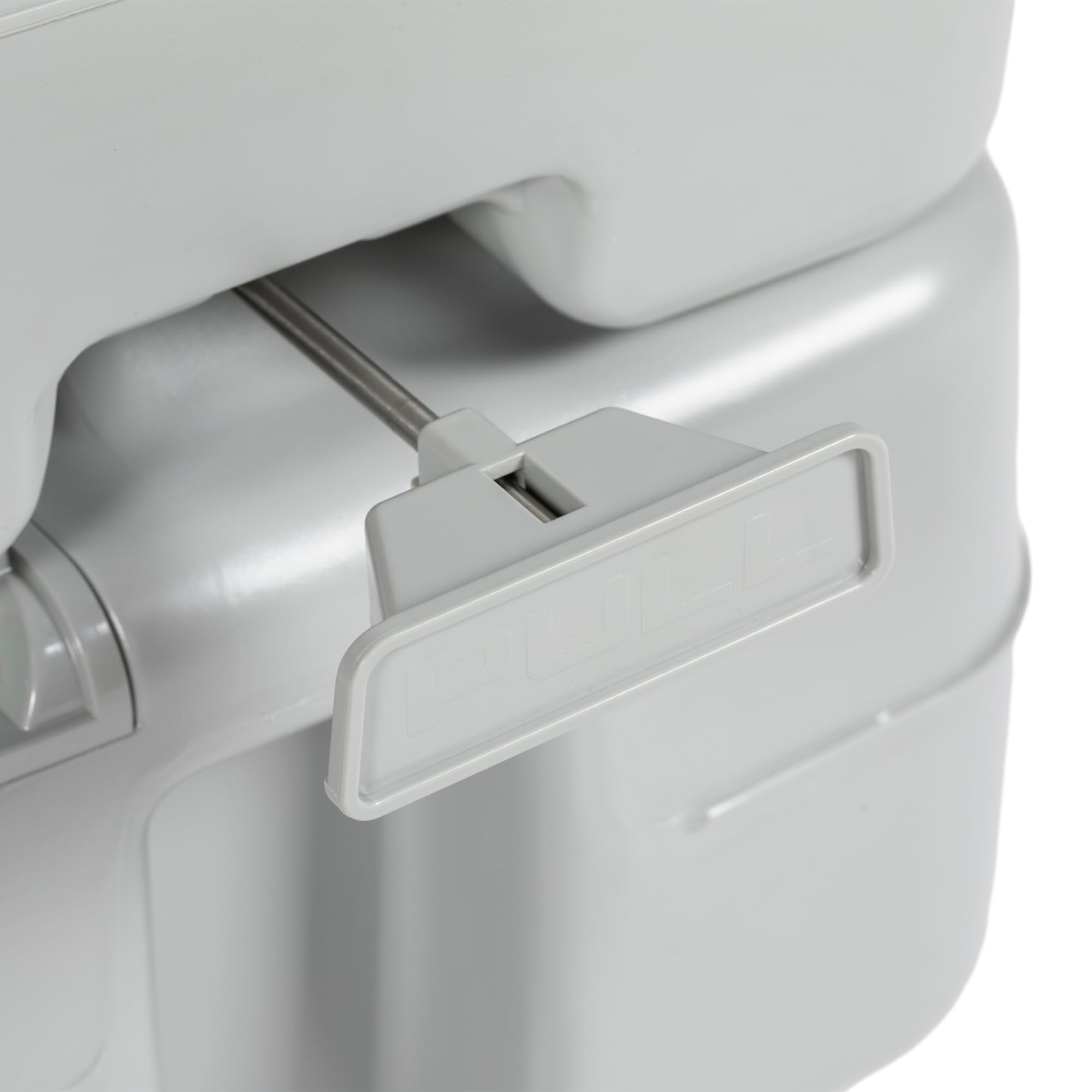 Outsunny Inodoro Portátil 20L WC Portátil con Indicador de Nivel Carga 150 kg para Camping Viaje Ancianos Caravana Barco 33x40x43 cm Gris