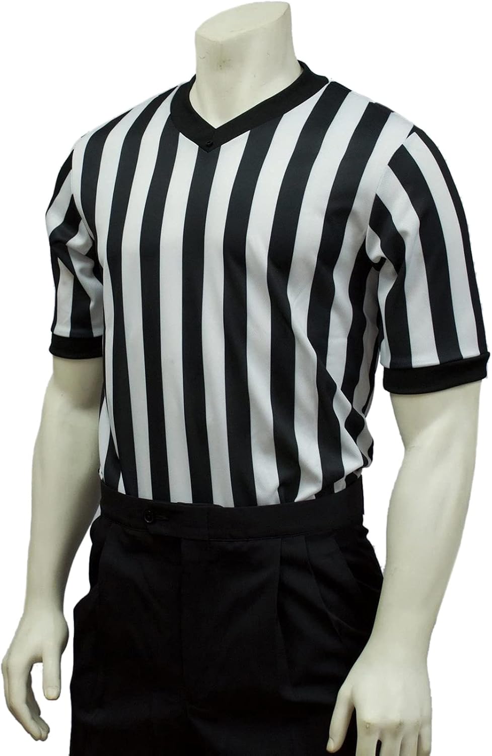 Smitty | BKS-203 | 1" Stripe | Elite Performance Interlock | Basketball Referee Shirt | Official's Choice!