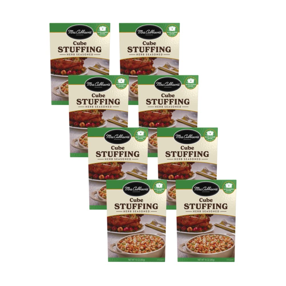 Amazon.com : Mrs. Cubbison's Herb Seasoned Cube Stuffing (10 Ounce (Pack of  8)) : Packaged Stuffing Side Dishes : Grocery & Gourmet Food