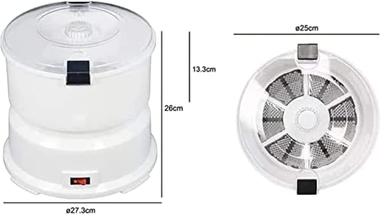 Pelador eléctrico de patatas, máquina peladora automática 2 en 1, peladora de patatas y secado de verduras, con un solo botón, para el hogar, cocina, restaurante, uso comercial