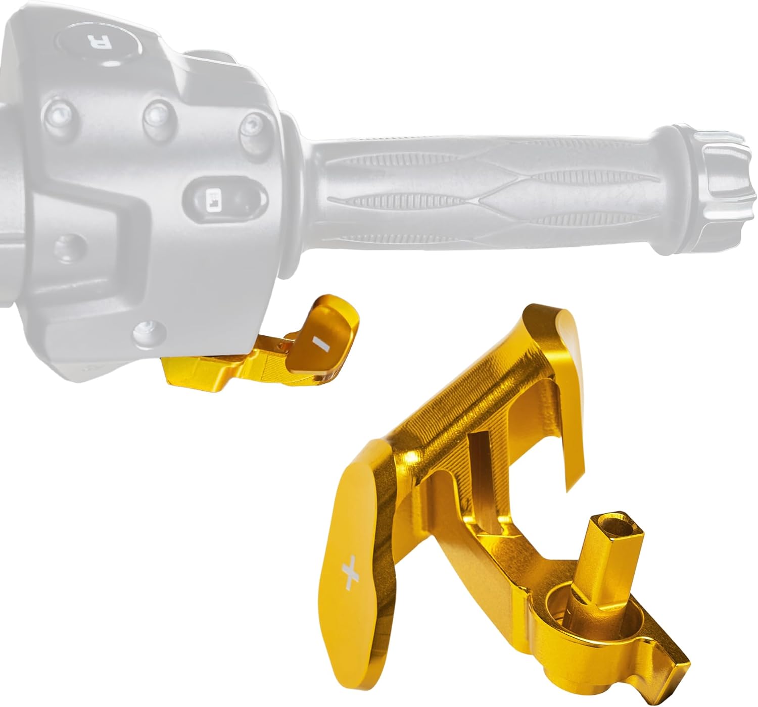 Forward/Reverse Shift Paddles Fit for Can Am Spyder F3/F3S/F3T/F3L (2015-2023), RT/RTL (2011-2023), ST/STL/STS (2013-2015) | Aluminum Thumb Throttle Lever (Black)