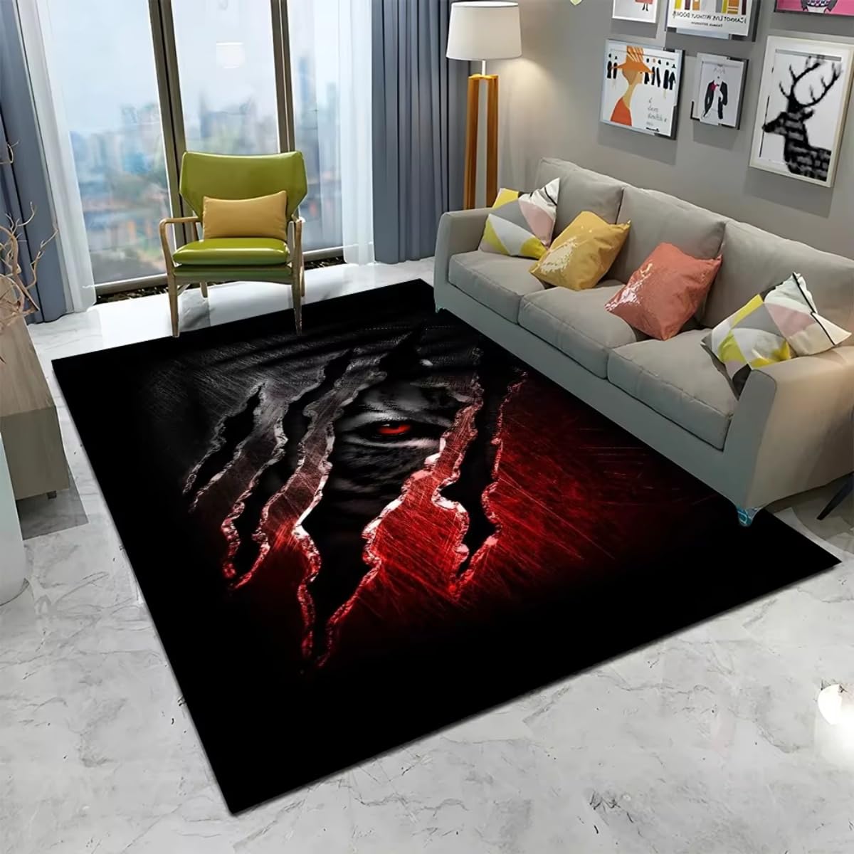 Tapis de jeu loup 3D pour chambre enfant et ado 140x200cm