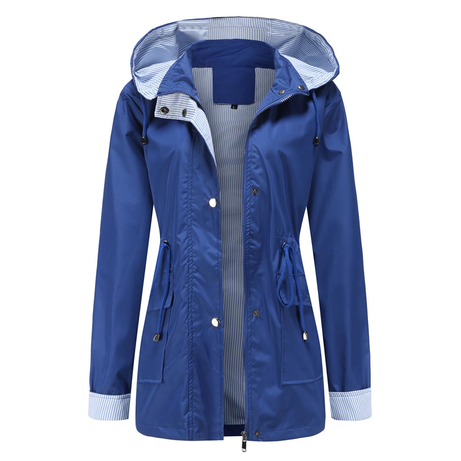 Veste de pluie imperméable et coupe-vent avec poches zippées - 5