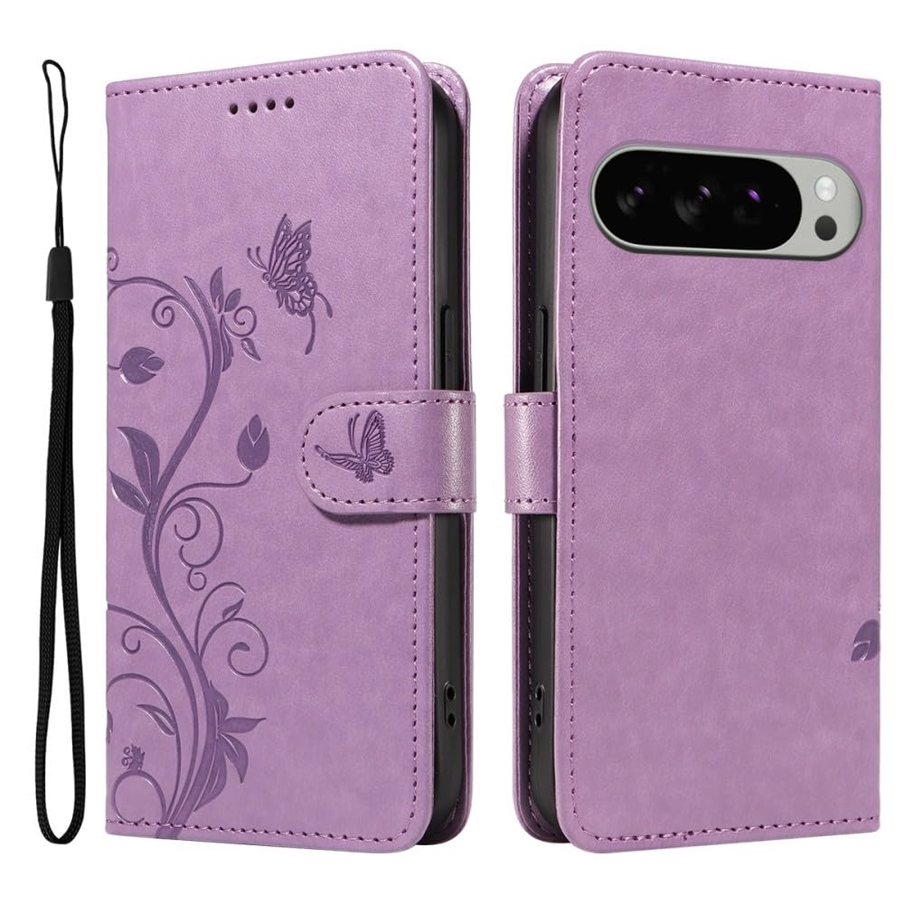 Étui compatible avec Google Pixel 10 Pro 5G violet antichoc protection clapet aimanté
